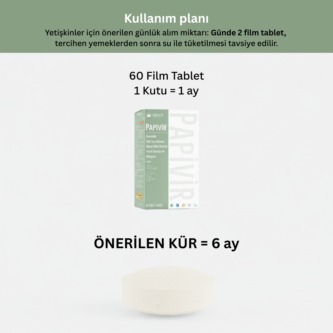 Papivir Önerilen Kür